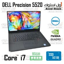 لپ تاپ استوک ورک استیشن دل DELL Precision 5520 Core i7 Quadro Nvidia M1200